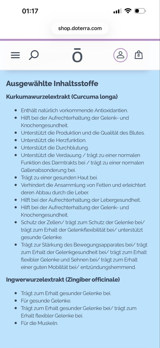 Doterra Huiles essentielles: DoTERRA Deep Blue Polyphenol Complex Kapseln 60 Stk – Neuf avec emballage d'origine à Reichenburg par RelaxingMoments 1