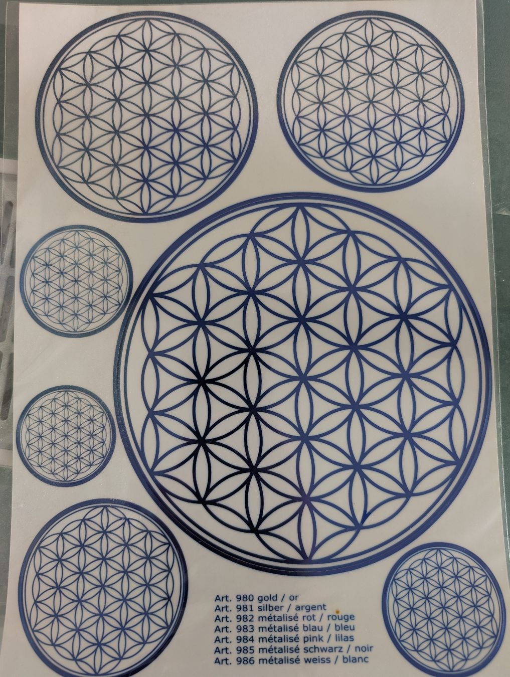 Autocollants: Stickers Fleur de Vie – D'occasion à Lignières par Sulyvan