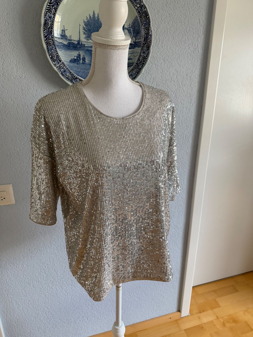 Top: Inwear Glitzer Top Gr L – Usato da Lohn SH venduto da mathea 5