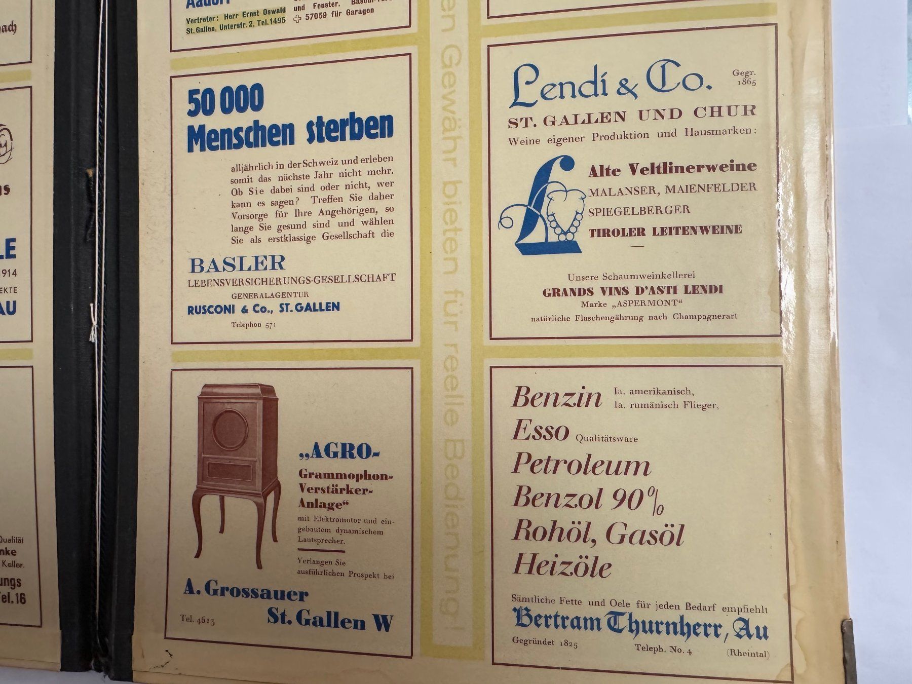 Altro per la casa: Antike WERBE-MAPPE / ZEITUNGSHALTER "Nebelspalter" – Usato da Hedingen venduto da Wowi 9