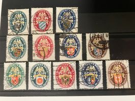 Deut. Reich 1925/29, Mi 375-77, 398-401, 430-34, KP 370.--