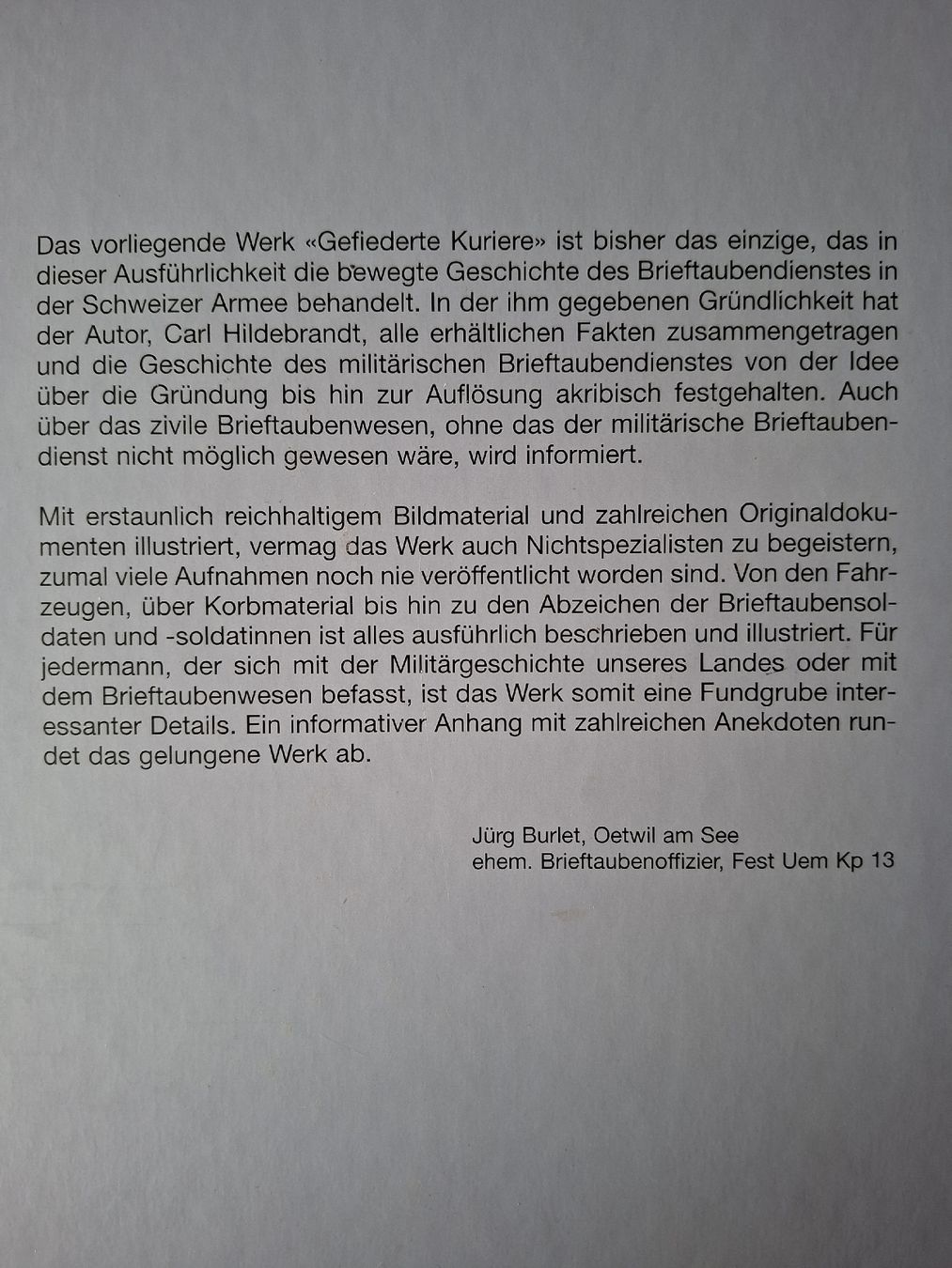 Libri: Schweizer Armee Militär,  Brieftauben Buch – Usato da Schwanden Sigrisw venduto da len_9yqg 1