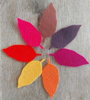 10 Stück Filz Blätter 8.5*3.5 cm Felt Leaves