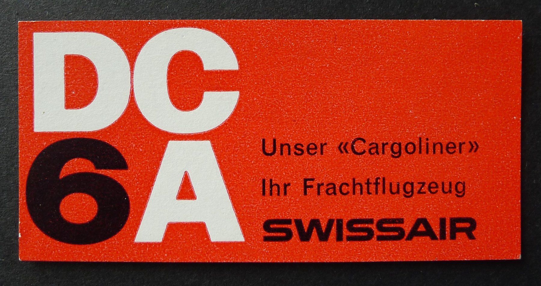 Tutti i francobolli: Flugpost Werbe-Vignette SWISSAIR DC6A postfrisch ** – Usato da Ebikon venduto da SilvioFreund