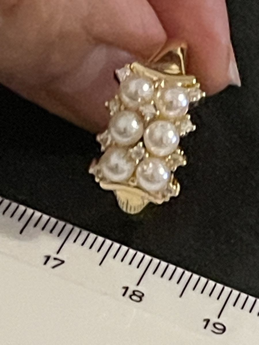 Anelli: Bague vintage avec perles 60 neuve chic – Nuovo (secondo la descrizione) da Kloten venduto da Vermicelles 3