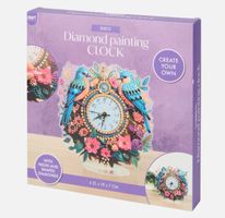 Diamond Painting Blumen Uhr