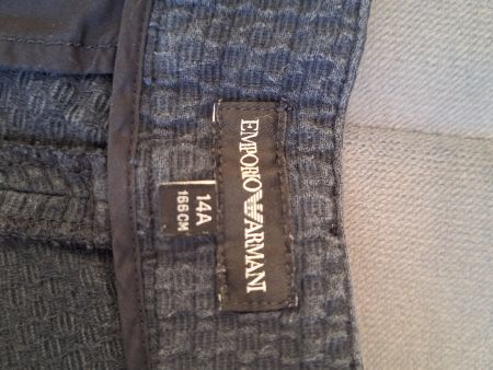 Emporio Armani Shorts blau strukturiert Grösse 14A 166cm