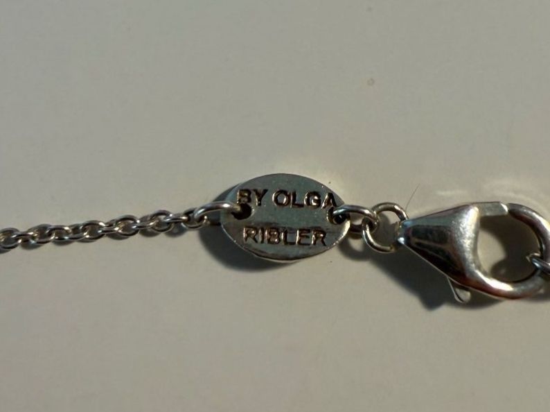 Olga Ribler Catenine: Feine Silber Halskette Infinity / collier argent – Usato da Zürich venduto da Doriga 1