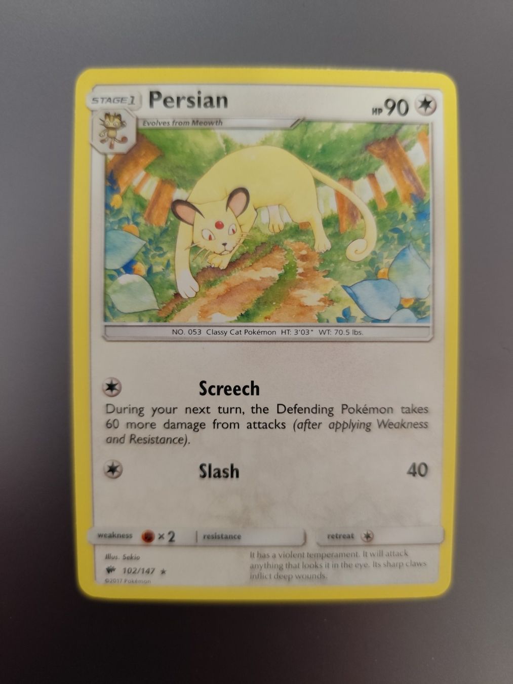 Pokémon Carte collezionabili: Pokemon Persian non holo – Nuovo (secondo la descrizione) da Winterthur venduto da SMOKY062