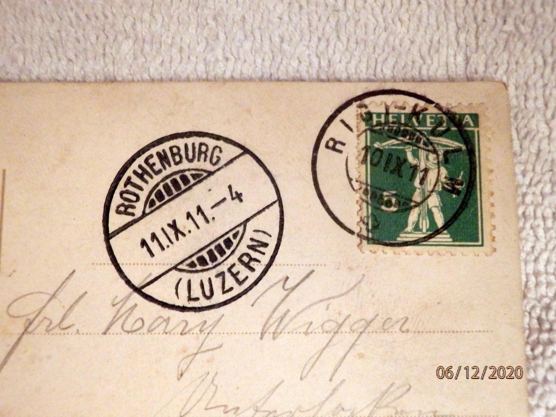 Cartoline postali: AK, Fotolitho, Rigi-Kulm Nr.4419 – Usato da Ueberstorf venduto da dinbau 2
