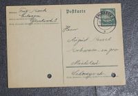 Erlangen Postkarte mit 6 PF deutsches Reich
