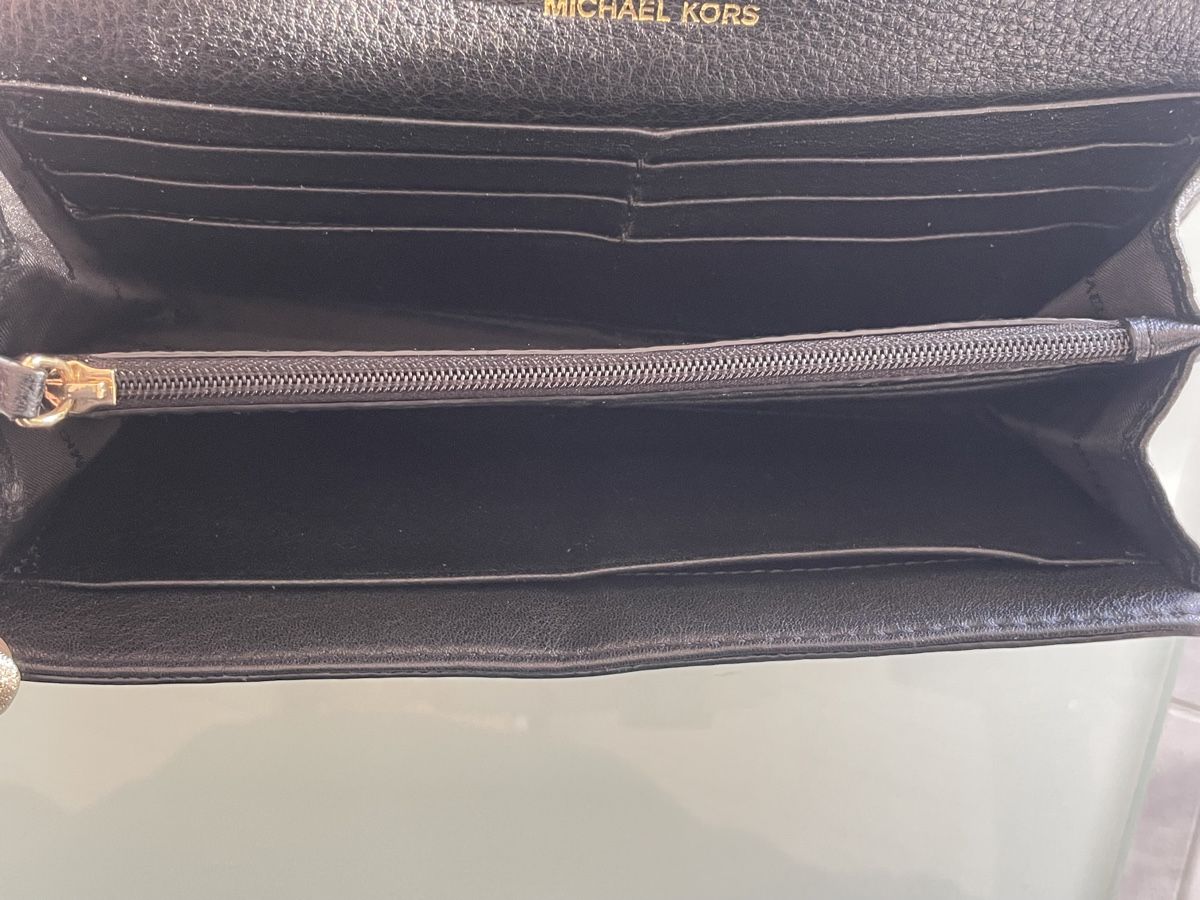 Michael Kors Portamonete: Portefeuille Michael Kors noir cuir élégant – Usato da Vuadens venduto da Nina11 2