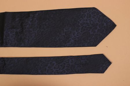 DOLCE and GABBANA Black Leopard Silk Tie