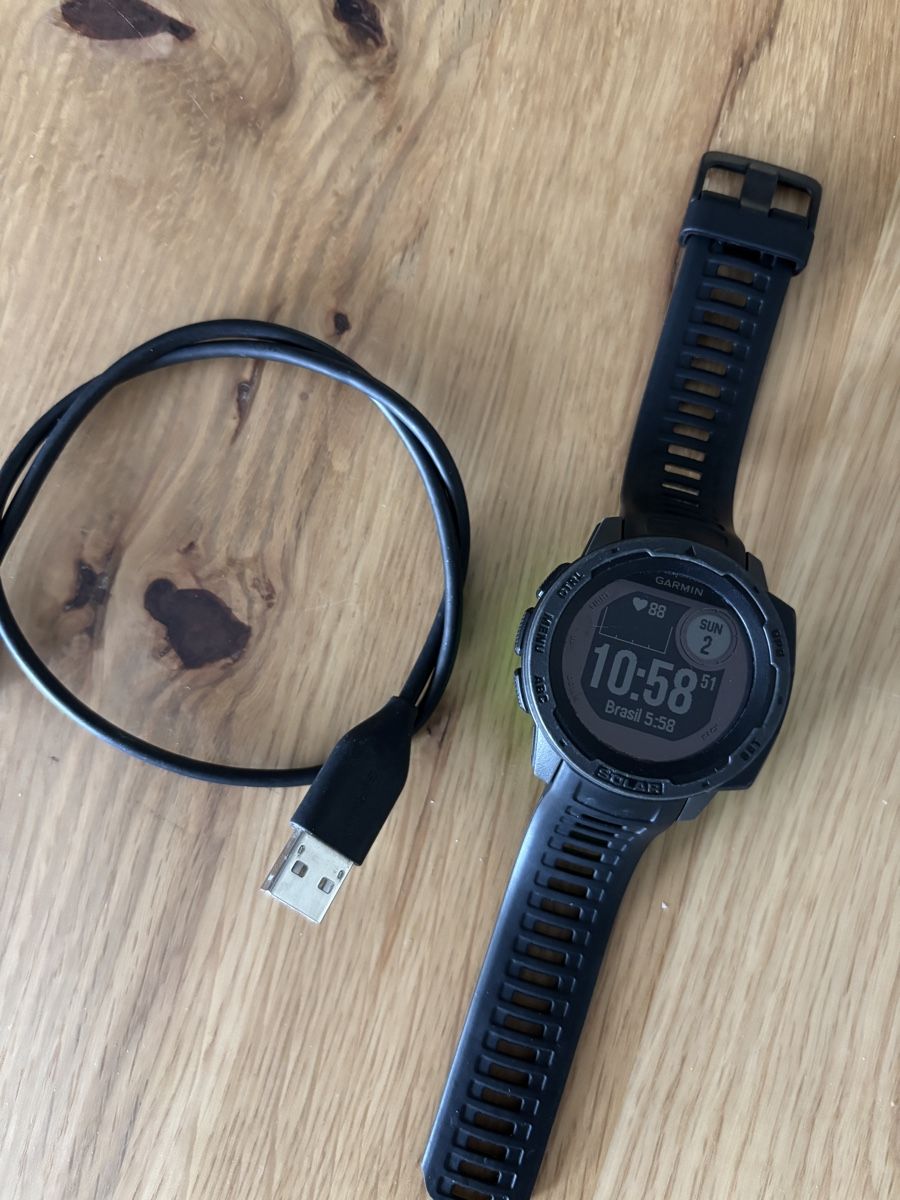 Garmin Orologi: Garmin Instinct Solar Watch black with cable – Usato da Mellingen venduto da Guilhermefurlan 4