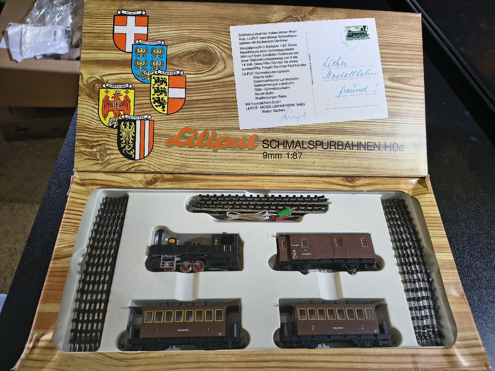 Liliput Modellini di ferrovie: HOe Zillertalbahn Set mit Gleisoval – Usato da Mesocco venduto da andergia 1