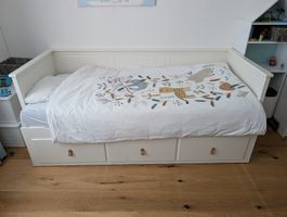 Tagesbett mit Schubladen 90x200cm weiss Kinderzimmer
