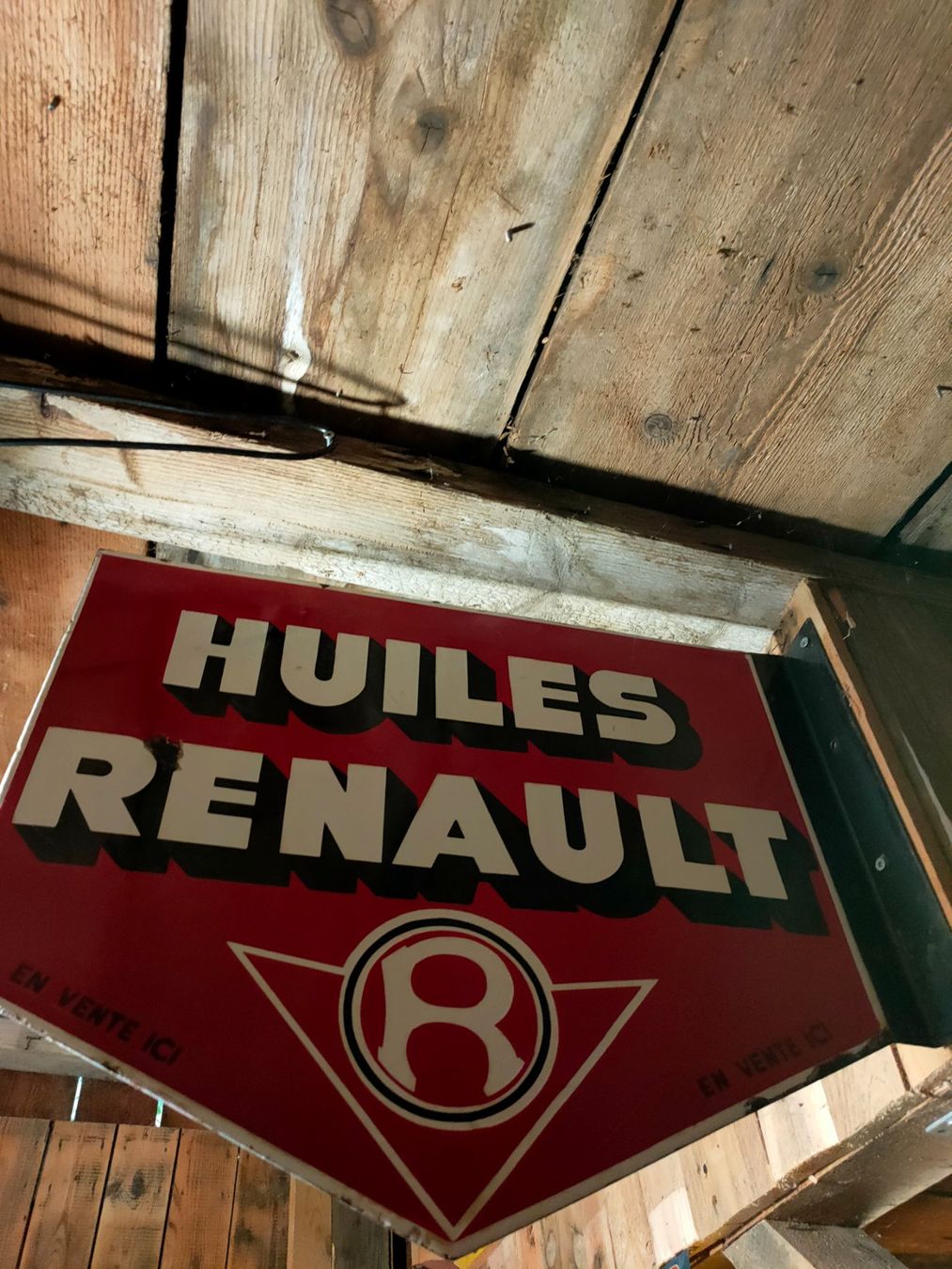 Insegne: Plaque émaillée huile Renault – Usato da Bretonnières venduto da Minigab 1