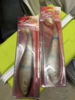 2 Leures souples Giant Double Shad 25 cm neuves
