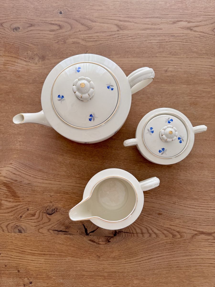 Seltmann Geschirrsets: Seltmann Kaffeeservice 3-teilig Blumenmuster creme – Neu (gemäss Beschreibung) aus Birr von Jesaja26.4 3