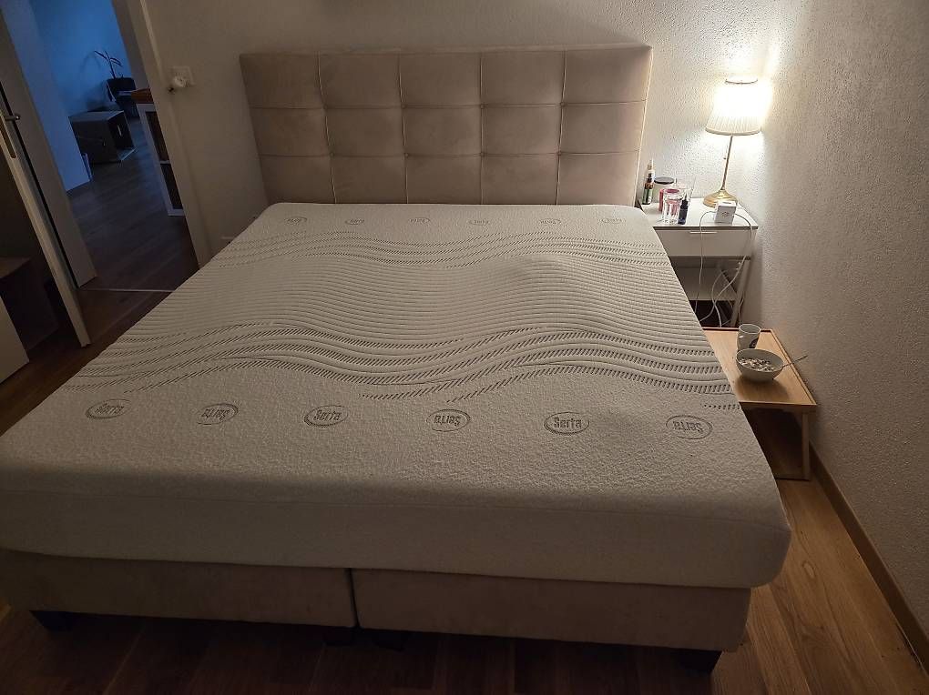 Betten: Hochwertiges Serta Boxspringbett – Gebraucht aus Belp von peppelino