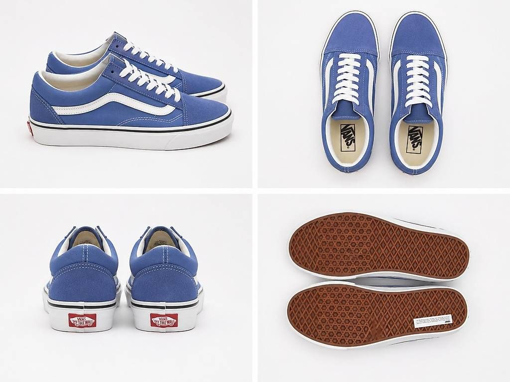 Scarpe da uomo: Vans Old Skool blu  nuove  stile classico – Usato da Comano venduto da sil_t5js