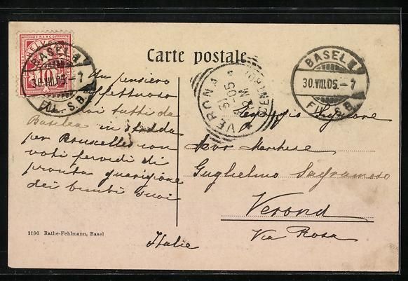 Cartoline postali: Basel, Münster mit Deutschrittergarten – Usato da Berlin venduto da bartko-reher 1