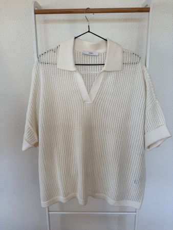 Bonita Strick Shirt weiss Gr. XXL