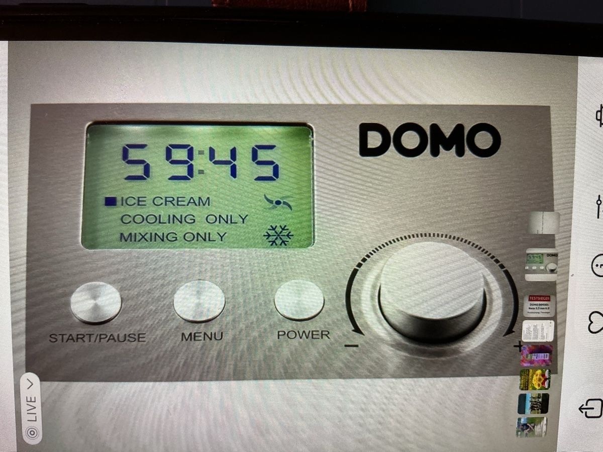 Elettrodomestici da cucina: DOMO Eismaschine D09201 2L – Usato da Mühleberg venduto da M-Oscar 5