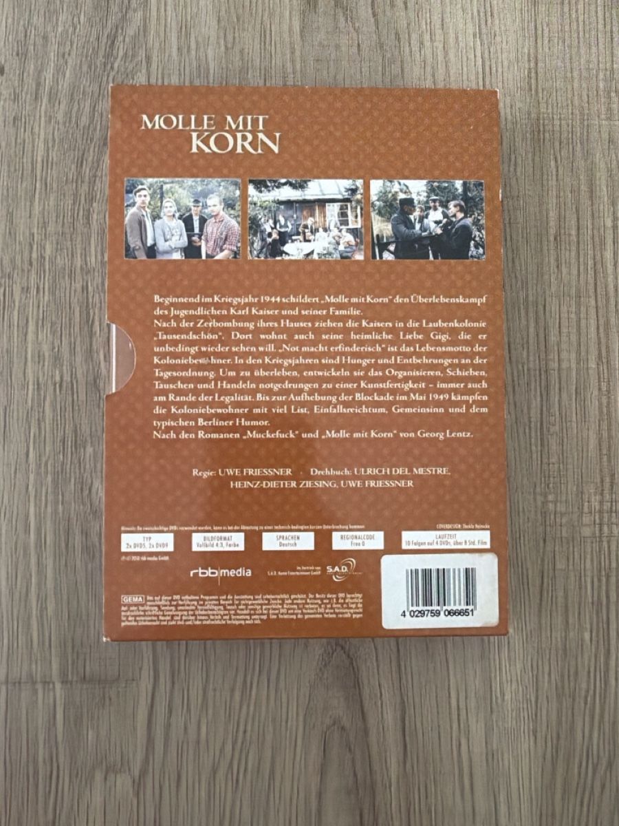 Tutti i DVDs: Molle mit Korn Komplette Serie DVD – Usato da Hagendorn venduto da masterchieff 1