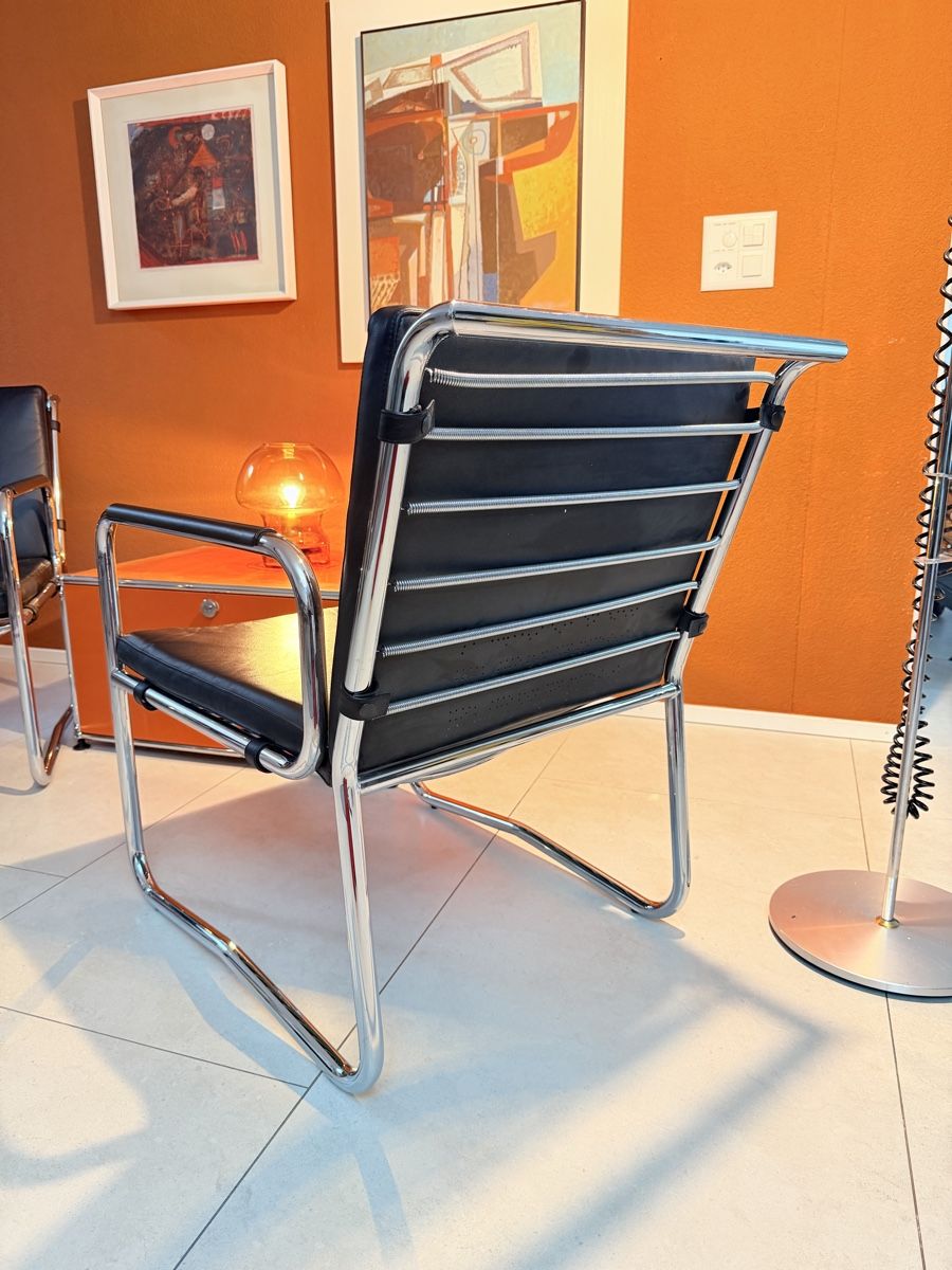 Flexform Poltrone: Flexform Sessel & Tisch Leder Sessel – Usato da Grenchen venduto da Nur_2540 4