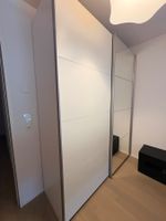 Gloss Sliding-Door Wardrobe with Mirror – 250 cm Wide