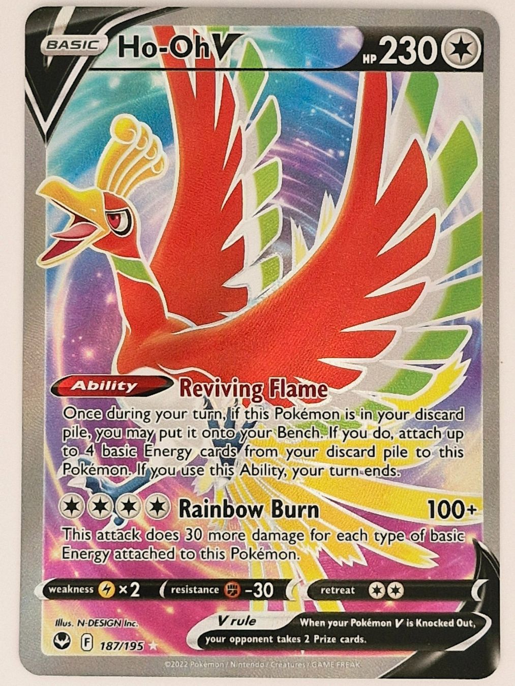 Pokémon Carte collezionabili: Ho Oh V / Silver Tempest / Silberne Sturmwinde / SIT 187 – Nuovo (secondo la descrizione) da Arni AG venduto da PokemonCardsStore