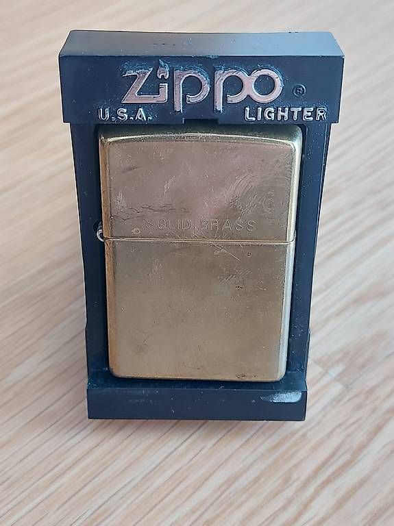 Accendini: Zippo Solid Brass 254 Reg. H, gebraucht – Usato da Burgdorf venduto da ada_k9bs