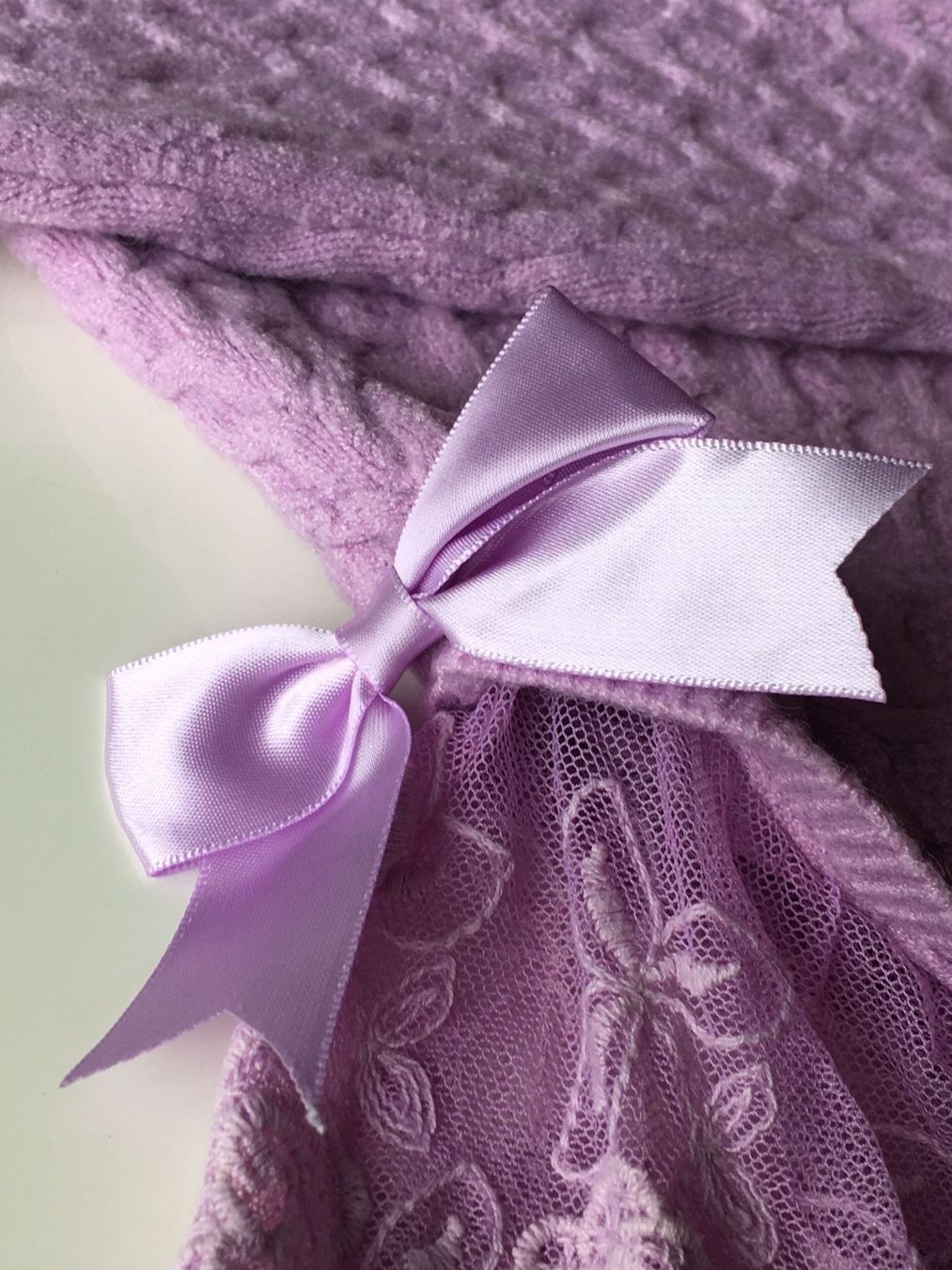 Pulls & Sweat-shirts: Pull lilas dentelle jupe volant - taille L – D'occasion à Troinex par Irisglo 3