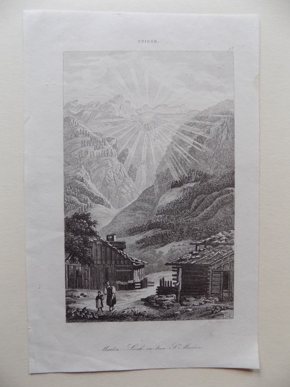 Gravures: Elm Martinsloch – D'occasion à Risch par Rischli15