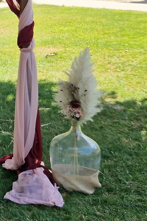 Toutes les décorations: Pampasgras Deko mit Mostflasche – D'occasion à Rheinsulz par loeli 1