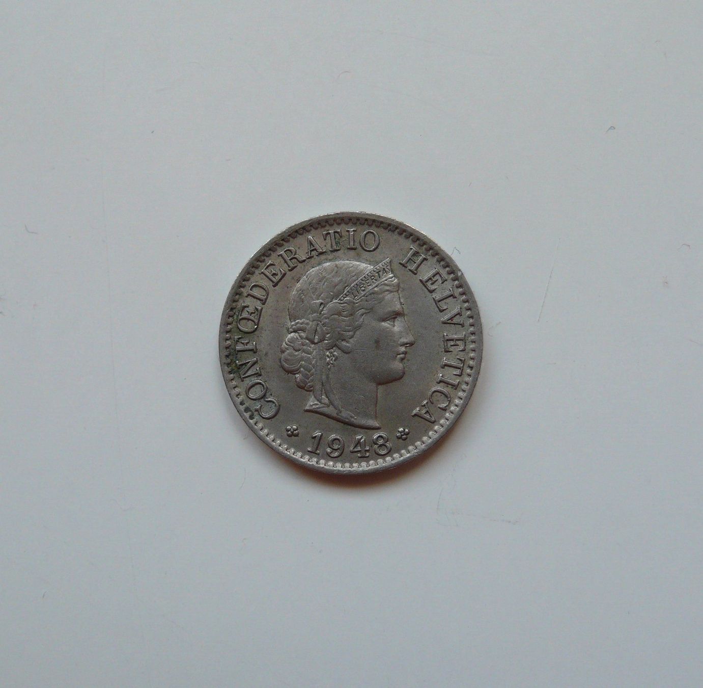 Tutti le monete: 5 Rappen 1948, vz – Usato da Birmenstorf AG venduto da tritonius 1