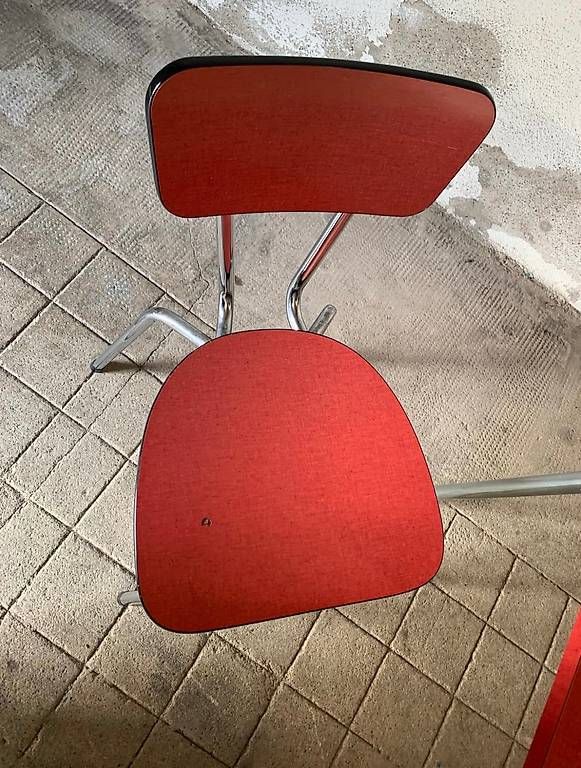 Set di tavolo e panche: Table, chaises et Tabourets en Formica – Usato da Colombier NE venduto da Nath.Jaquet 4