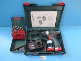Metabo Akku Schrauber 2x Akku Ladegerät Koffer Bohr Set OVP