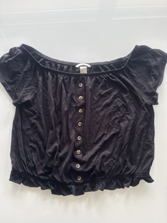 Top H&M noir taille L 