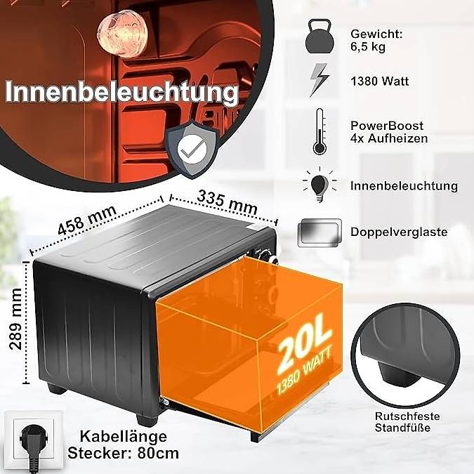 Backöfen: Umluft Backofen 20 l – Gebraucht aus Döttingen von Hasi1901 1