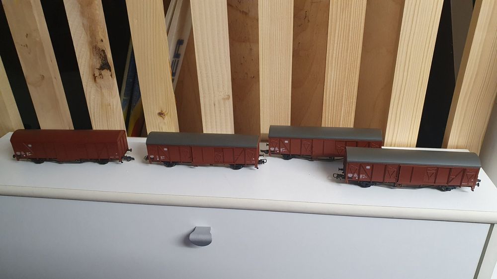 Roco 4 Stück DB gedeckter Güterwagen (Gebraucht) in Morschach für CHF ...