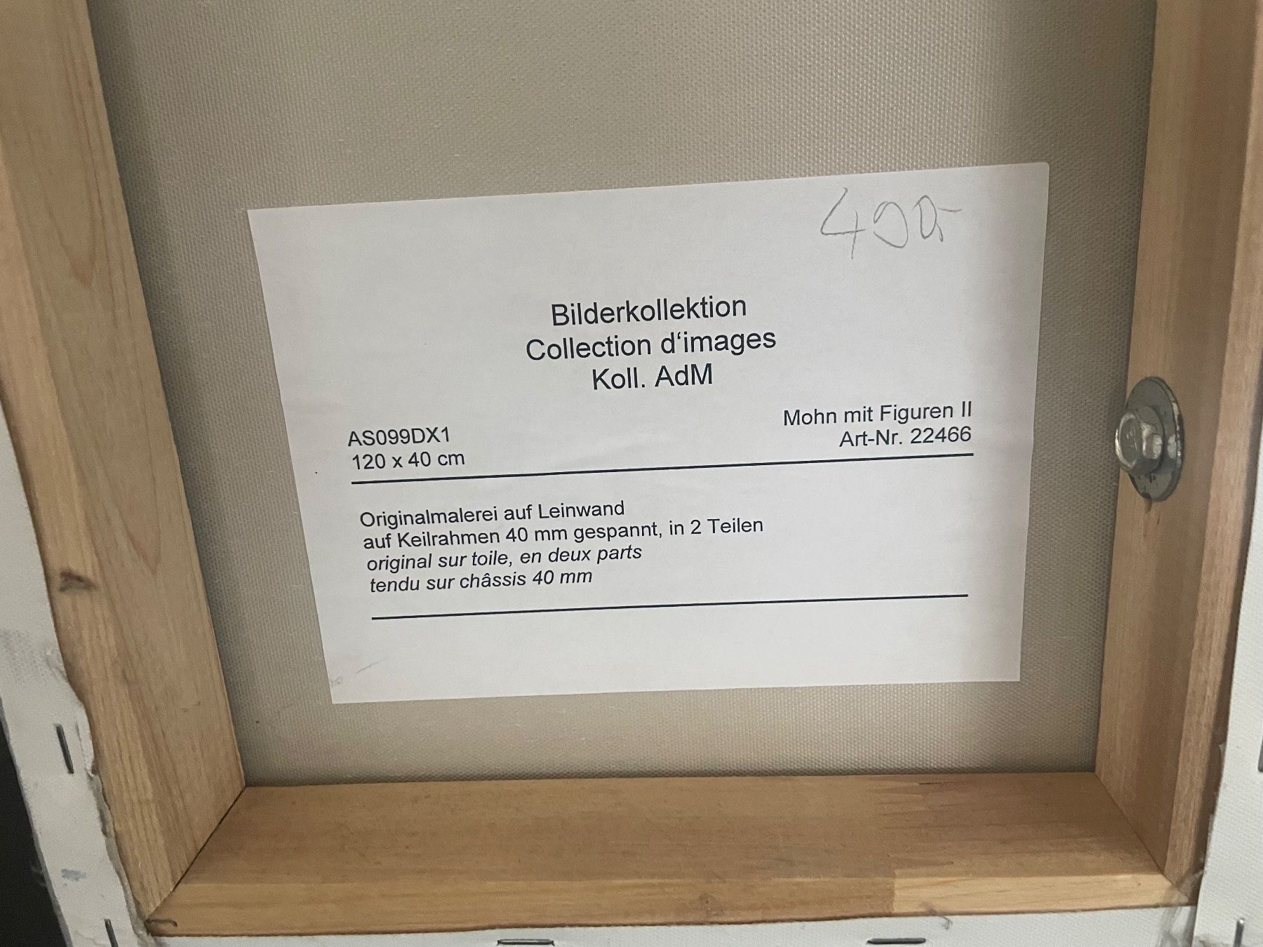 Gemälde: Gemälde Blumen grau/rot – Neu (gemäss Beschreibung) aus Siebnen von lupaz 3