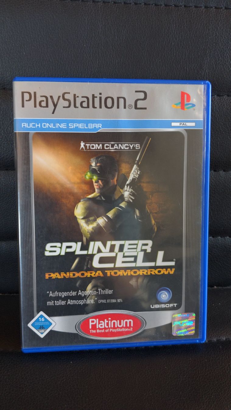 Sony Spiele: PS2 Splinter Cell Pandora Tomorrow getestet Agententhriller – Gebraucht aus Niederscherli von Mon_Art