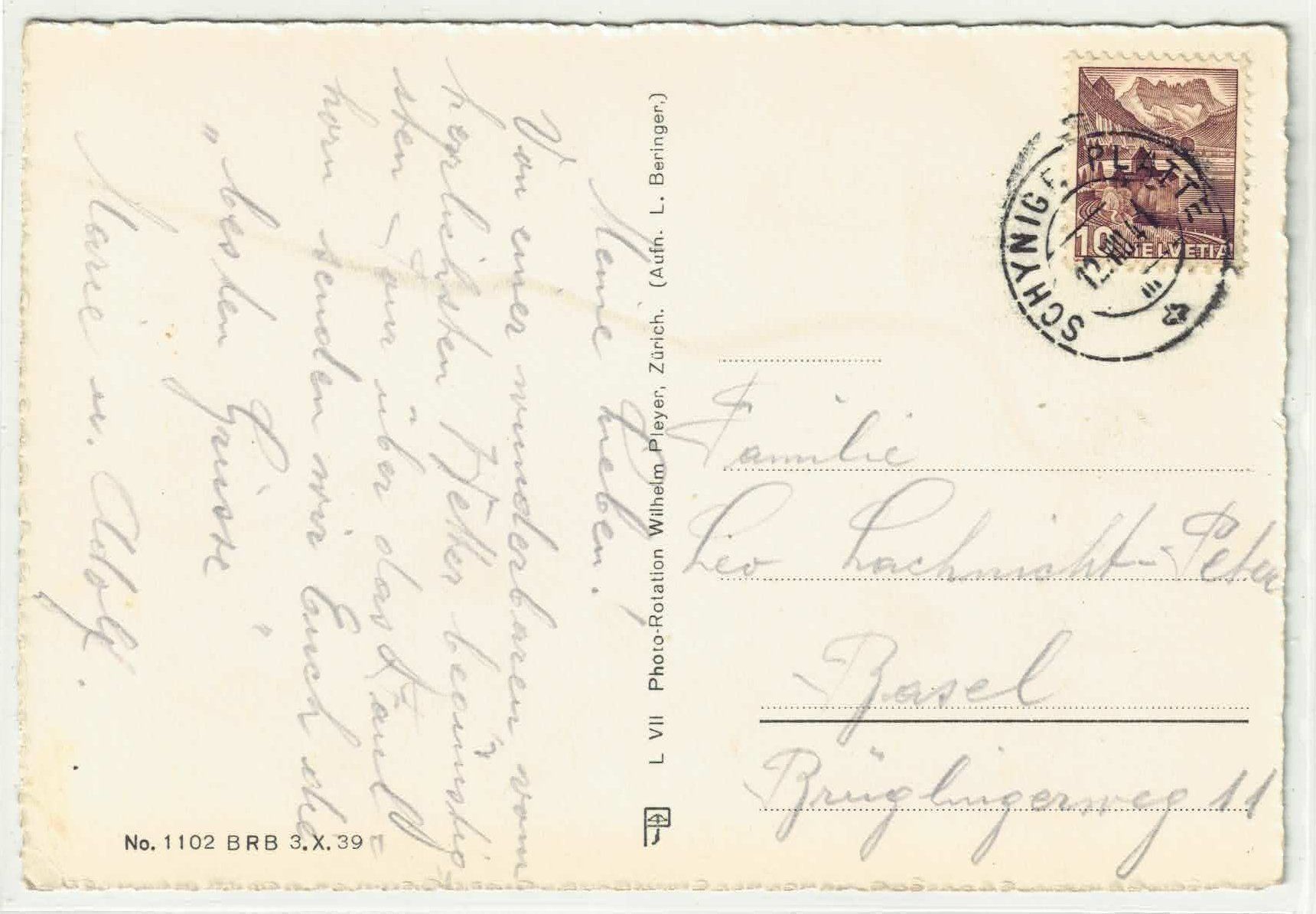 Cartoline postali: Hotel Schynige Platte - Terrasse – Usato da Ettingen venduto da Kartenplanet 1