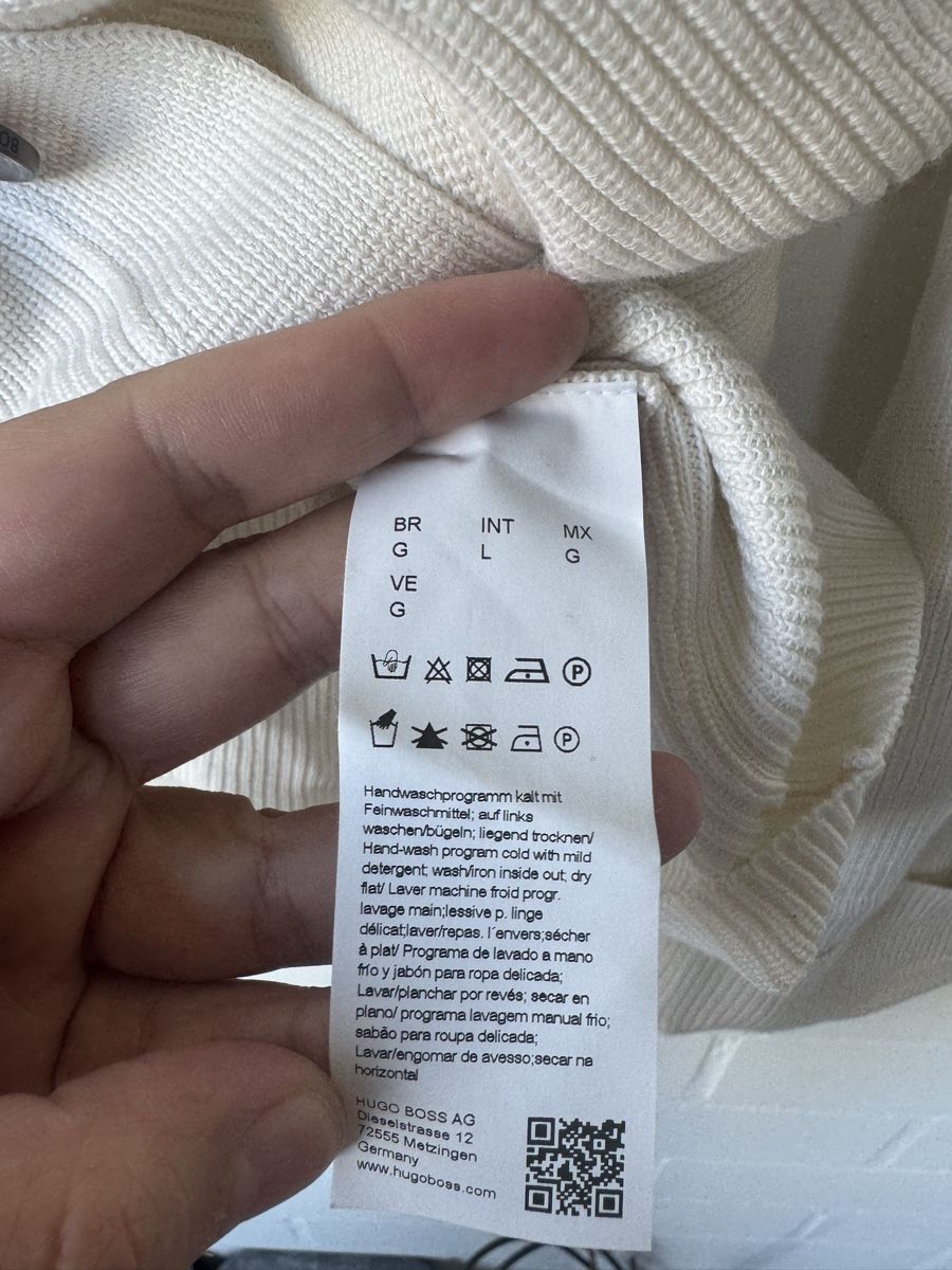 Hugo Boss Pullover & Sweatshirts: Hugo Boss Strickjacke Ecru Gr. L – Neu (gemäss Beschreibung) aus Brütten von Rod816 4