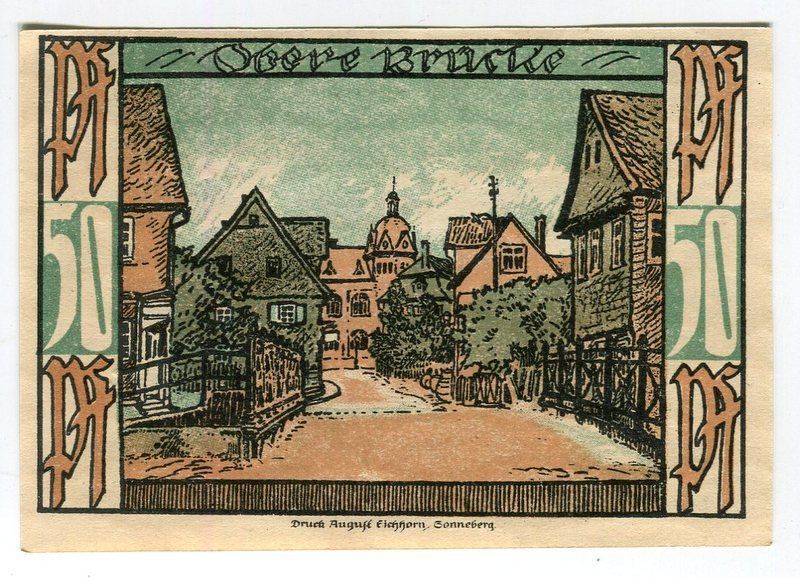 Banconote: Notgeld "50 Pfennig. Oberlind 1921" – Usato da Basel venduto da Butsch5