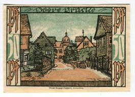 Notgeld "50 Pfennig. Oberlind 1921"