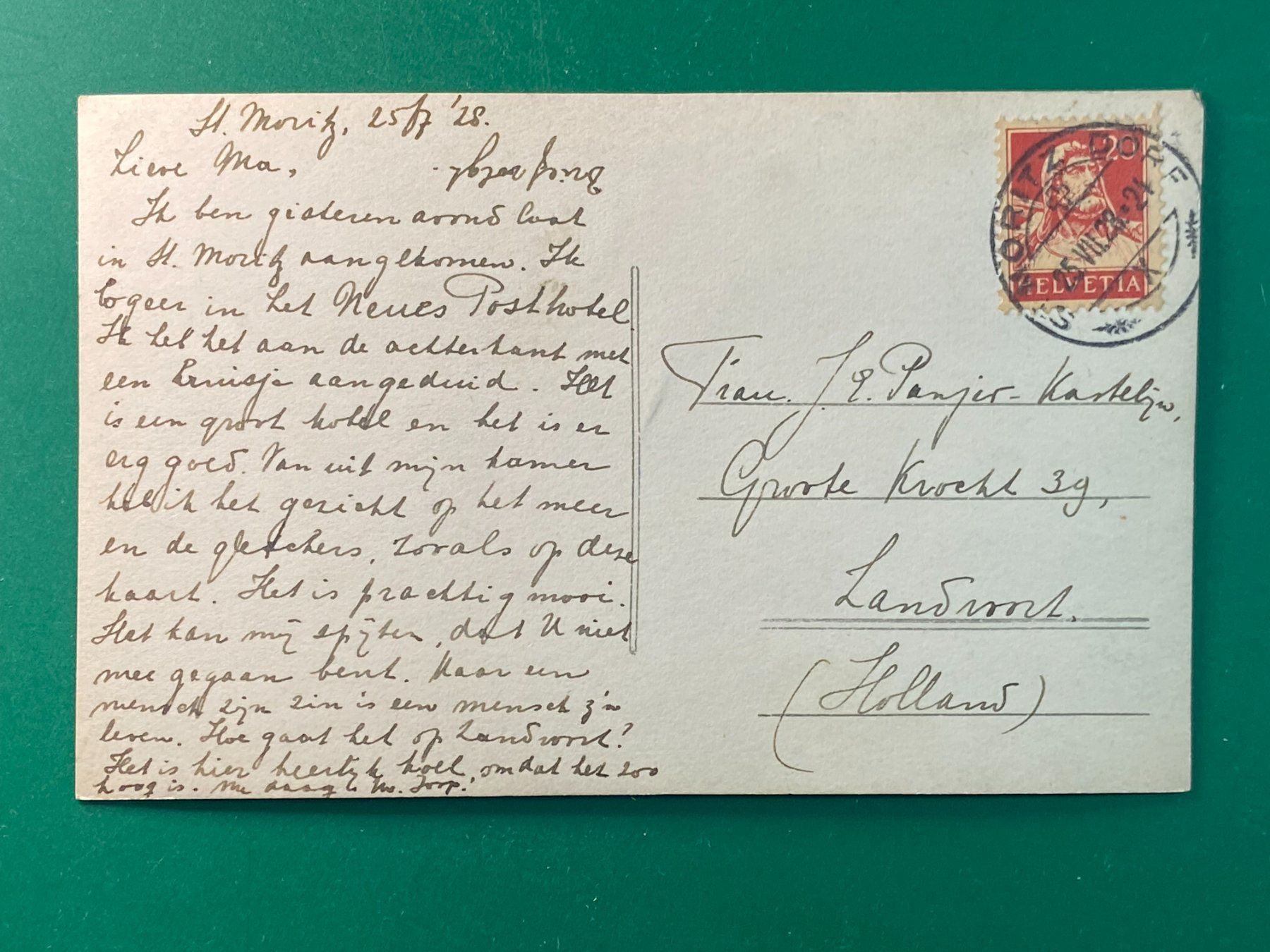 Cartoline postali: St. Moritz-Dorf – Usato da Steg VS venduto da danwer74 1