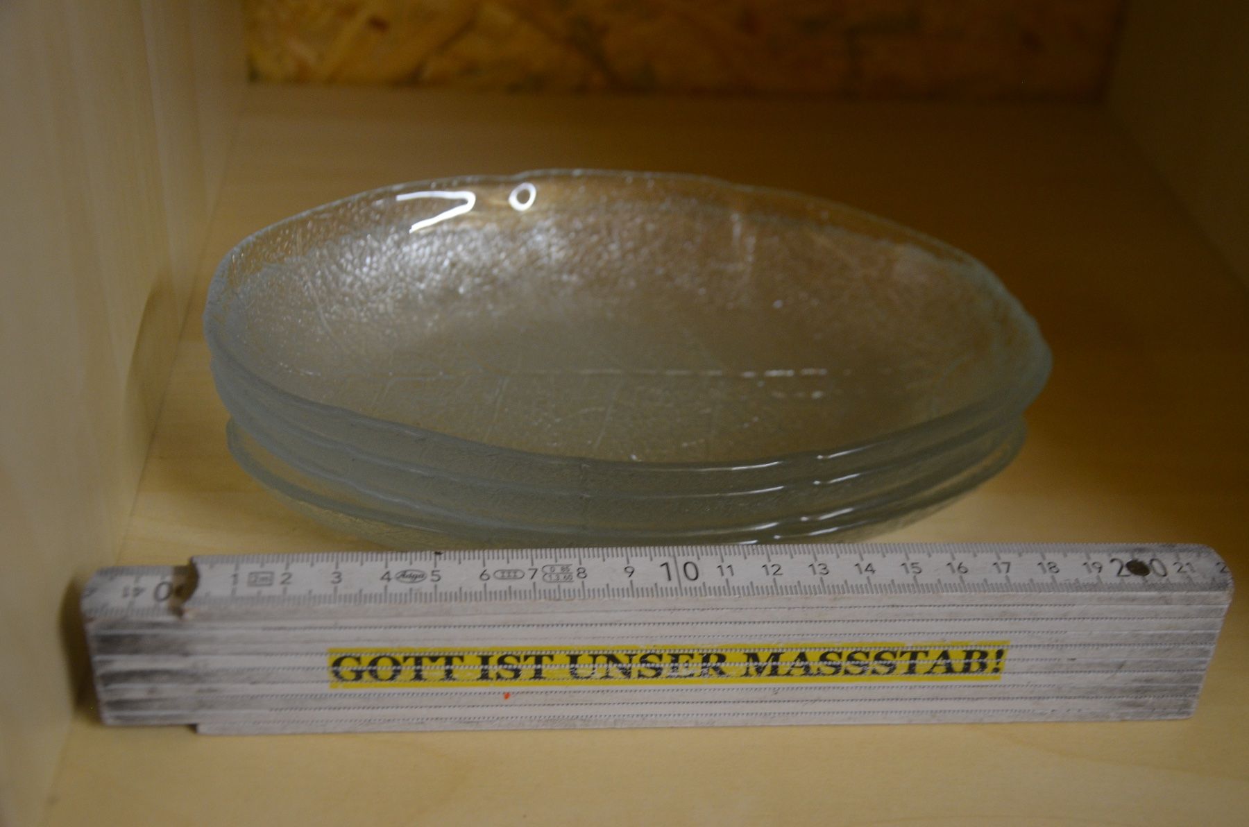 Teller: 4 TELLER GLAS – Gebraucht aus Chiasso von Dolly015